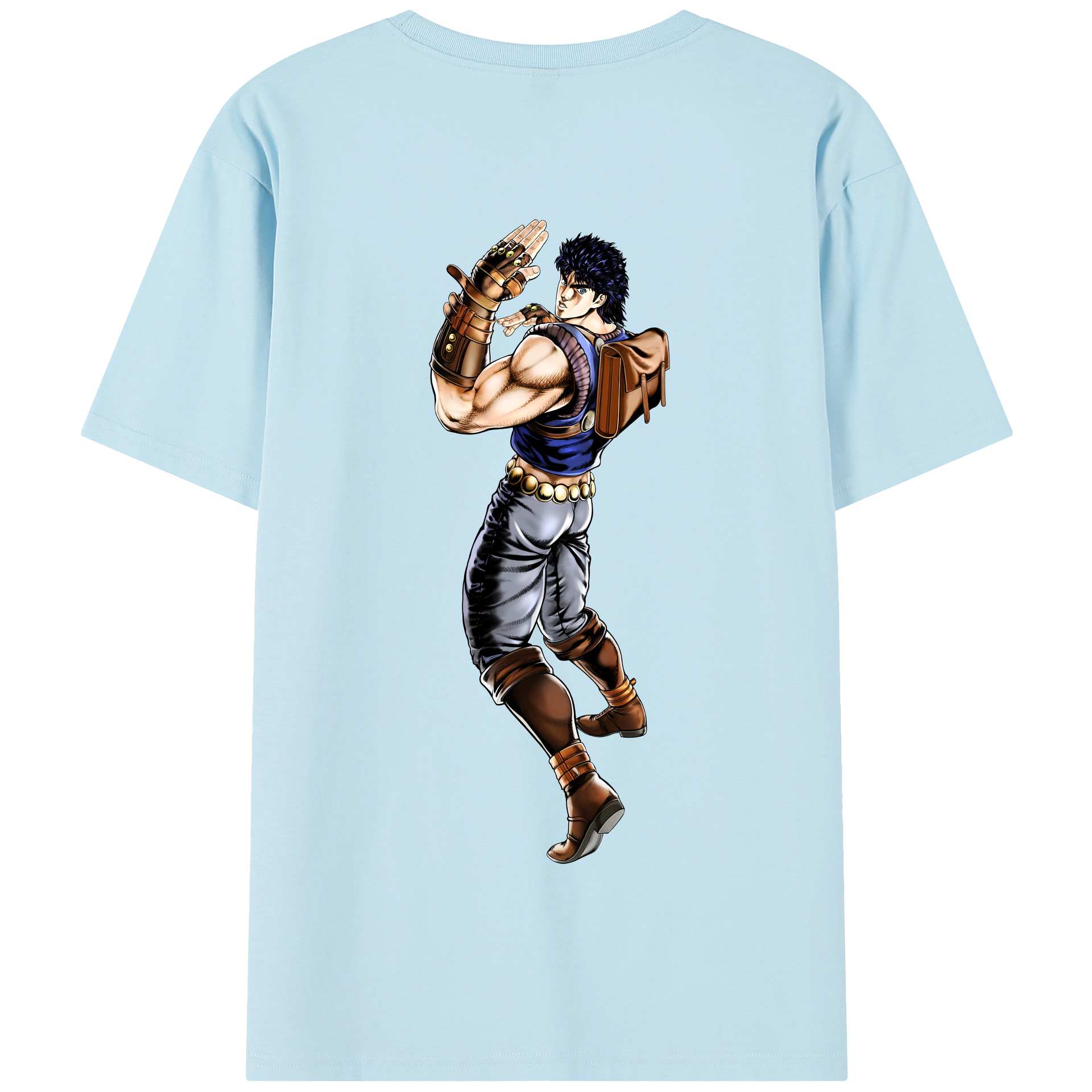 （画像用） ジョジョの奇妙な冒険 /ジョナサン?ジョースター JoJo's Bizarre Adventure Jonathan Joestar 綿100％半袖Tシャツ（背面プリント）